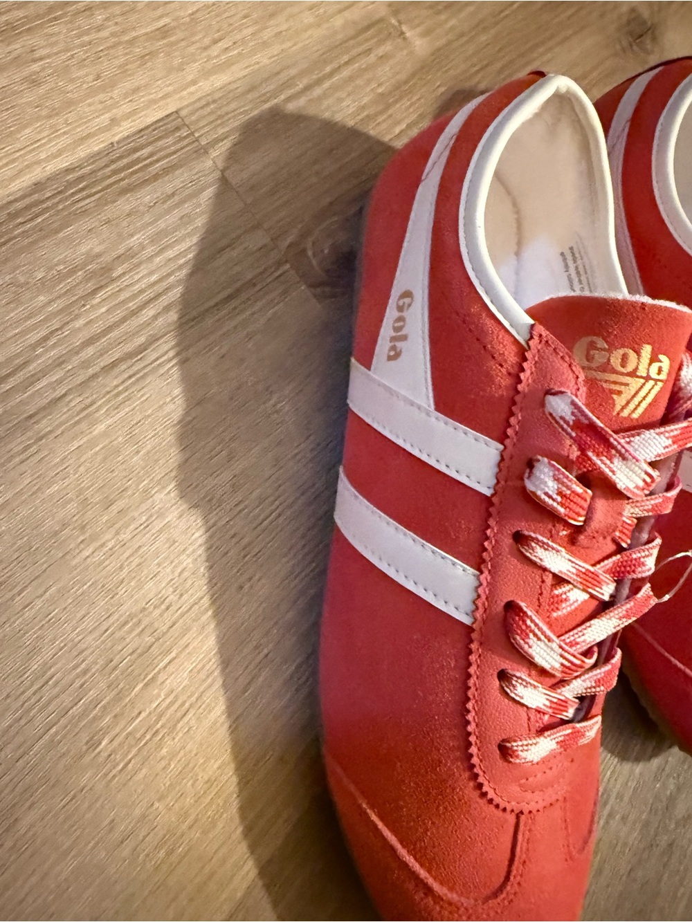 Gola Women's Coral Suede Sneakers with White Stripes - Picture 11 of 13